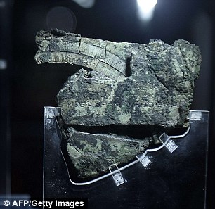 More than 80 fragments of the Mechanism have been found, containing a total of 40 hand-cut bronze gears (pictured)